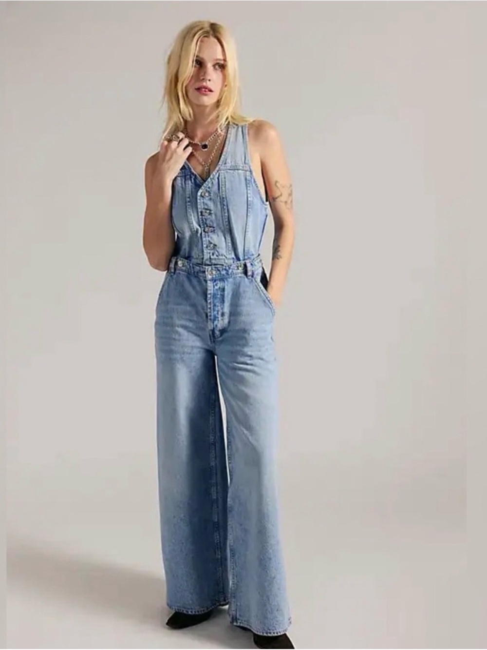 NWT Free People Better Together Convertible Jumpsuit